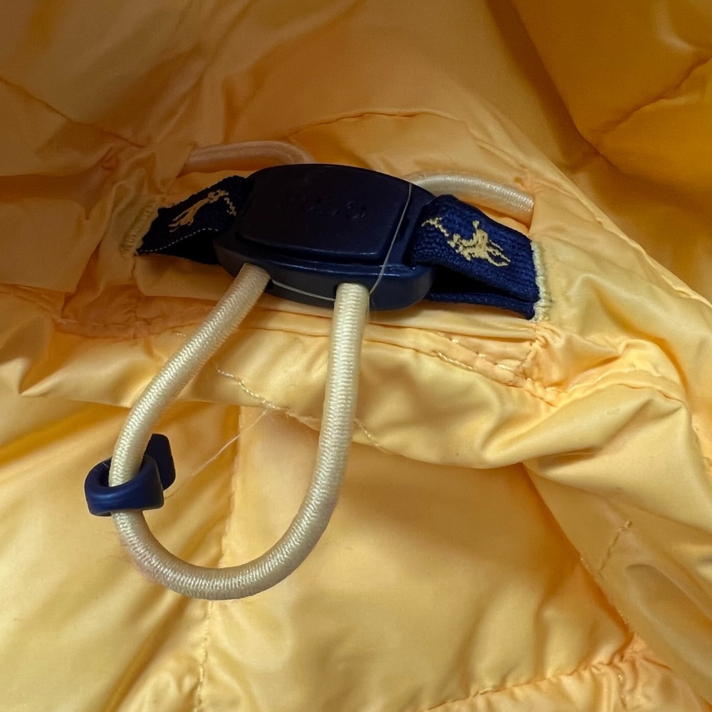 POLO RALPH LAUREN Packable Lightweight Quilted Hooded Puffer Jacket  Yellow - Picture 10 of 15